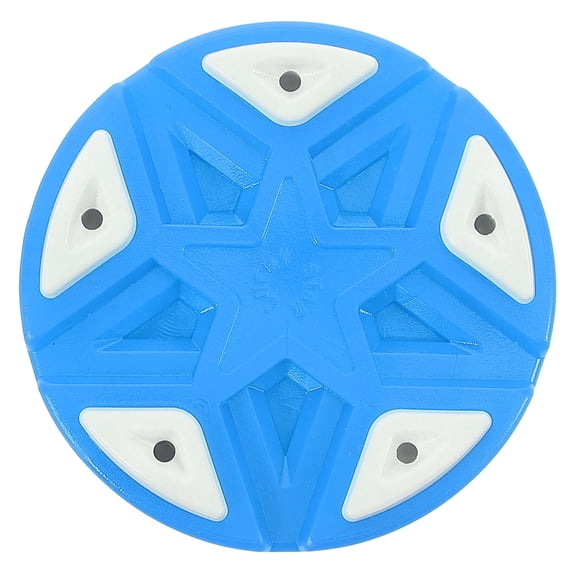 KONTONTY Official Blue Plastic Roller Hockey Puck for Indoor and Outdoor Training