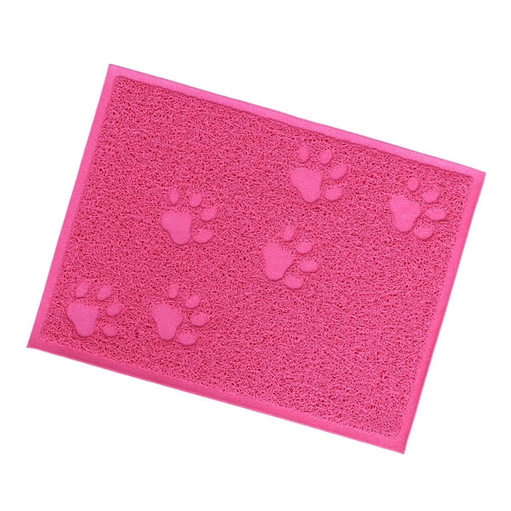 KONTONTY Pet Supplies Cat Litter Mat Rosy Durable PVC Water Resistant
