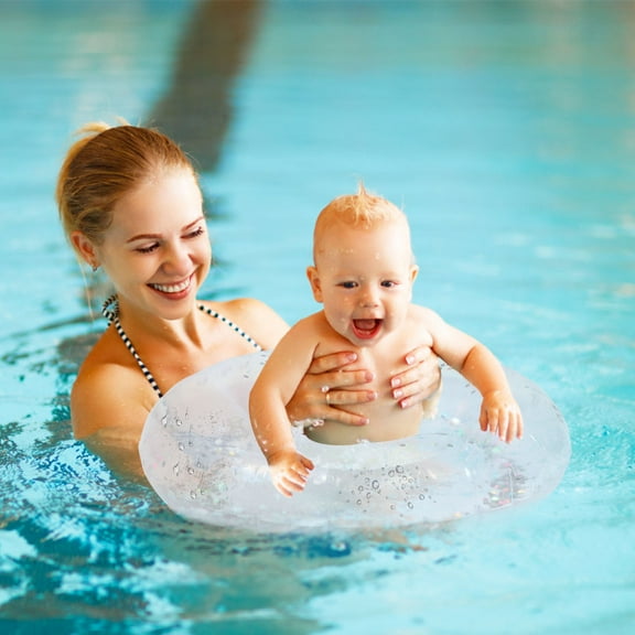 KONTONTY Round Floating Swim Float Discs PVC Water Activity Set for Pool Fun