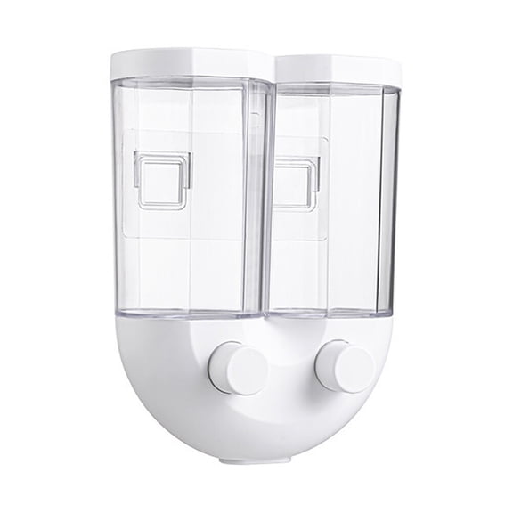 KONTONTY Airtight Sealed Storage Jar for Grains, White Plastic Kitchen Container, Home Pantry Food Storage Tank, 1 Set