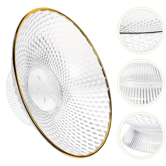 KONTONTY Draining Fruit Plate Plastic 1Pack 9.8X9.8X3.9in