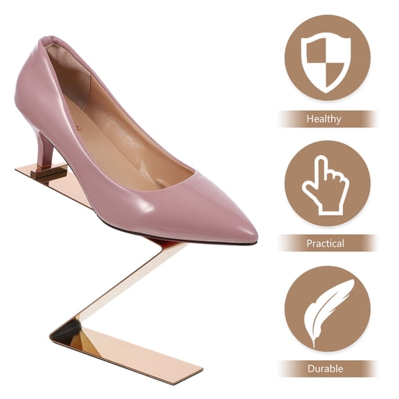 KONTONTY Z Shaped Shoe Rack for Wardrobe, Stylish and Shoes Storage Organizer, 1 Set