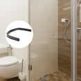 thumbnail image 1 of KONTONTY Shower Dam Black Silicone Rubber Water Blocking Bathroom Use 1Pcs, 1 of 8