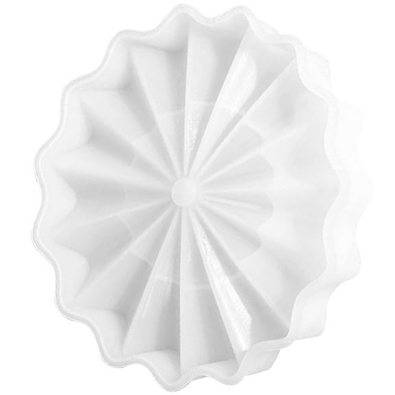 KONTONTY White Silicone Plate Mold with Draining Design, Perfect for Resin, Epoxy, and Craft Projects