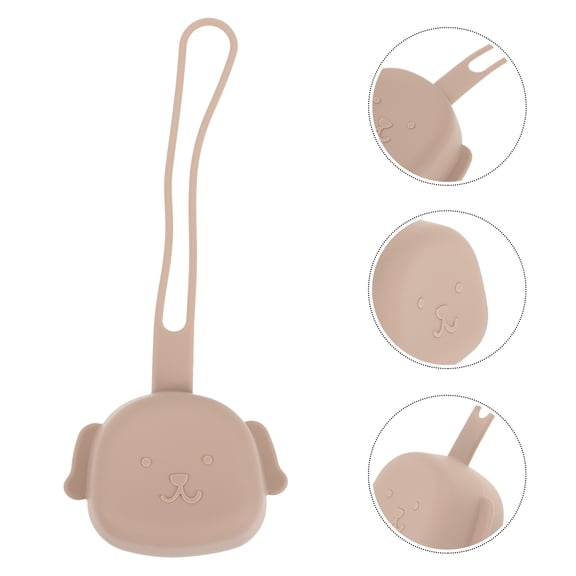 KONTONTY Pacifier Storage Container Pacifier Case Food-Grade Silicone 1 Pcs