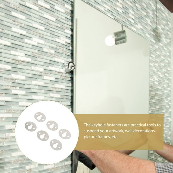 KONTONTY 15pcs Iron Keyhole Hangers for Shelving, Lightweight with Compact Design, Easy to Install