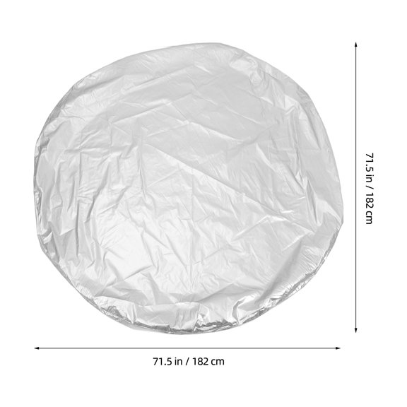 KONTONTY Round Swimming Pool Cover with Leaf Shielding, Pool Cover, 1 Set