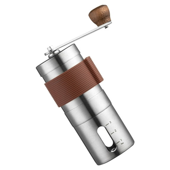 KONTONTY 1Pcs Coffee Grinder Portable Stainless Steel with Detachable Design