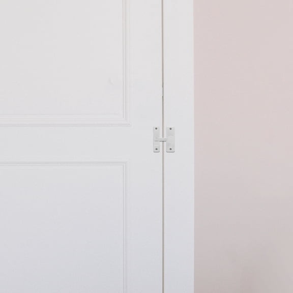 KONTONTY Sliding Barn Door Lock Heavy Duty Gate Hardware 1 Set Security Door Guard 90 Degree 180 Degree Flipping Gate Latch