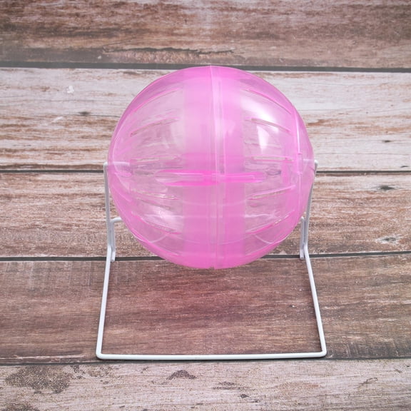 KONTONTY Hamster Running Ball Pink Plastic Encourages Exercise for Small Pets