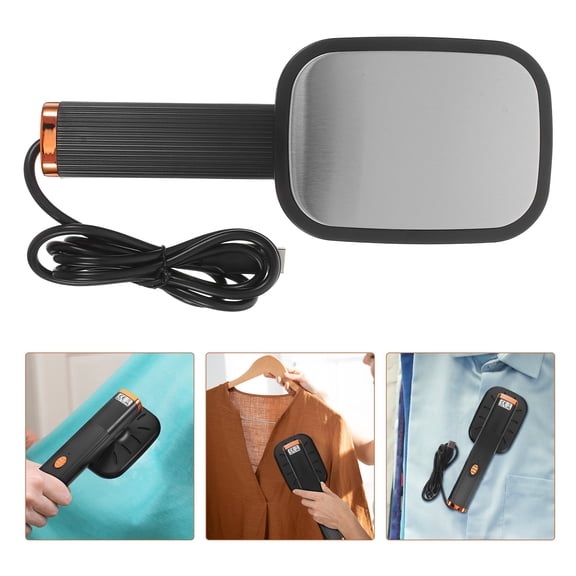KONTONTY Portable Handheld Small Iron with Aluminum Panel USB Travel Iron for Clothes