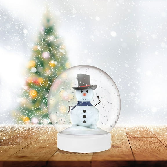 KONTONTY Snow Globe Ornament Kit, 15-Pack Clear Globe Spheres for Custom and Craft Projects