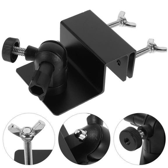 KONTONTY Solar Panel Racks Aluminum Alloy Solar Panel Brackets Gutter Solar Panel Mounting Brackets Outdoor Gutter Mount Bracket for Solar Security Camera Lighting