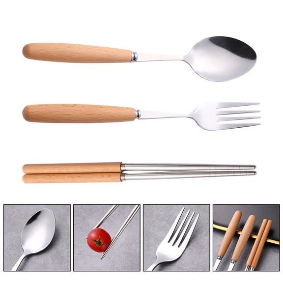KONTONTY 1 Set Portable Reusable Cutlery Set Multi for Wedding and Festival Party
