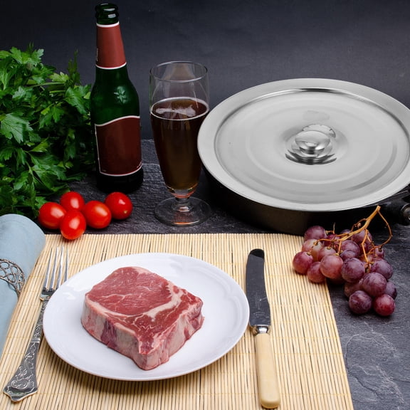 KONTONTY Stainless Steel Food Storage Lid for Pot Round Cooking 1Pack