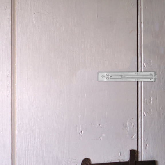 KONTONTY French Door Stainless Steel Hidden Flush Bolt Lock with Toothed Security Latch