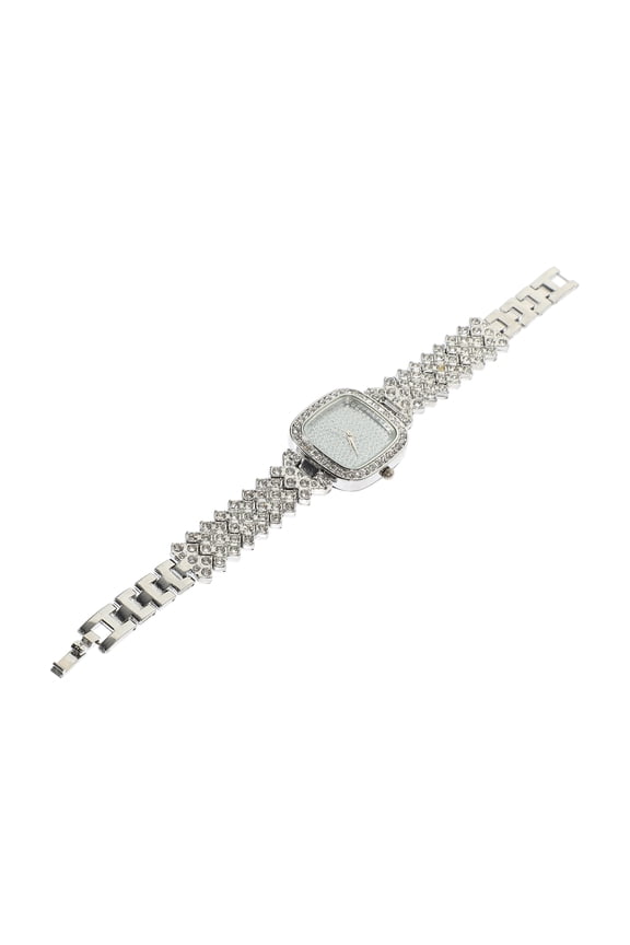 Women's Stainless Steel Watch with Rhinestone Accents, Adjustable Size, Perfect for Casual and Everyday Wear