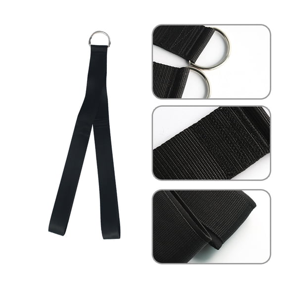 KONTONTY Black Nylon Tricep Training Tool Cable Attachment for Biceps and Forearm Strength Exerciser