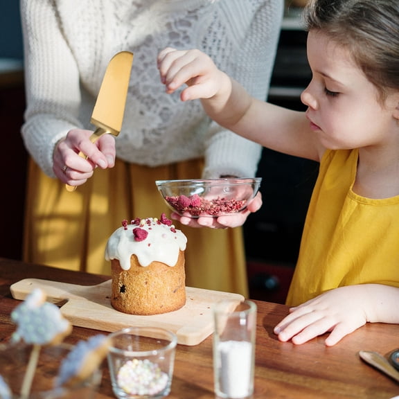 KONTONTY Elegant Stainless Steel Cake Server for Baking and Kitchen Tools, Dessert Serving Accessory