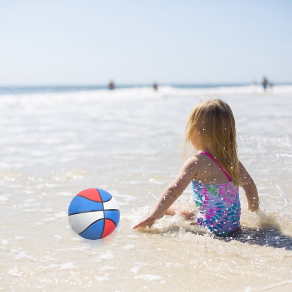 KONTONTY Outdoor Swimming Pool Basketball Rubber Assorted Colors for Sports, Training, and