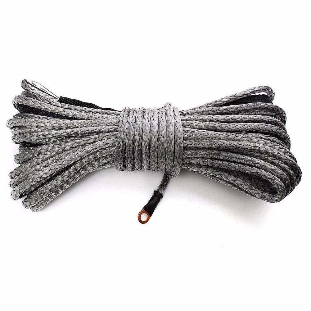 Winch Rope Blue KONTONTY Synthetic Winch Rope Blue Fastness Winch Cable for Winches ATV ...