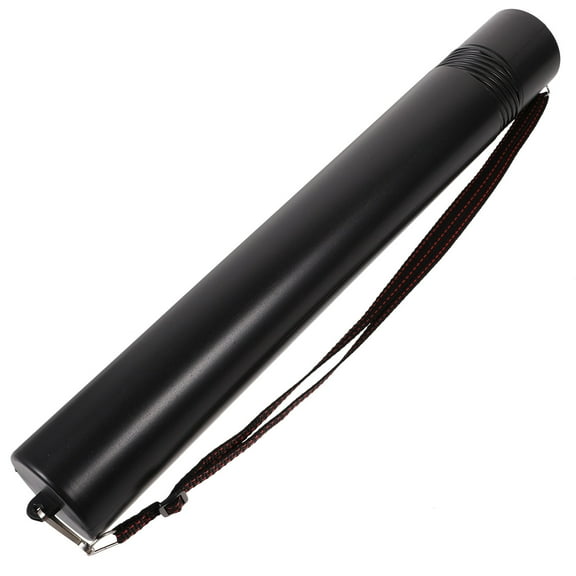 KONTONTY Telescoping Drawing Tube Black Plastic Waterproof Protection for Planners 1Pack