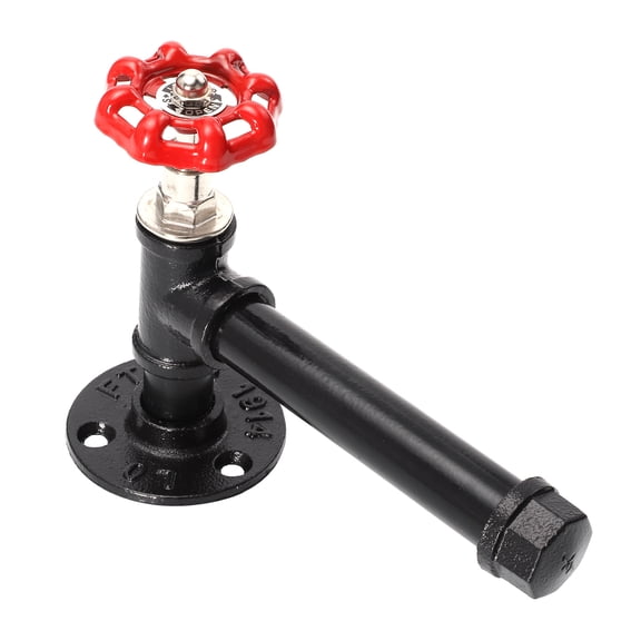 KONTONTY 1Pc American Style Red Wardrobe Pull Handle Vintage Iron Art Cabinet Furniture Accessory