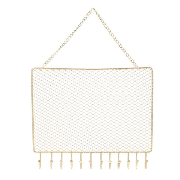 KONTONTY Wall-Mounted Jewelry Display Holder Iron Earring Rack Organizer 1 Piece Jewelry Storage for Women