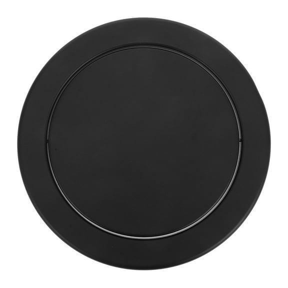 KONTONTY Embedded Swing Trash Can Lid Stainless Steel Countertop Cover for Bathroom Kitchen Use