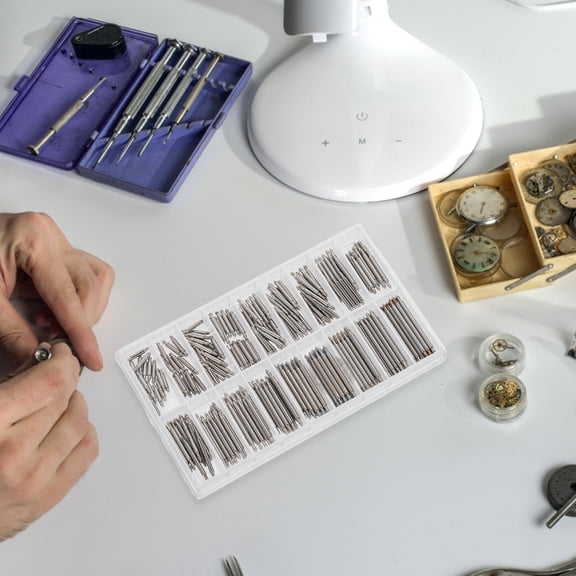 KONTONTY Stainless Steel Watch Repair Kit with Essential Tools for Watchmakers and Watch Repair Enthusiasts