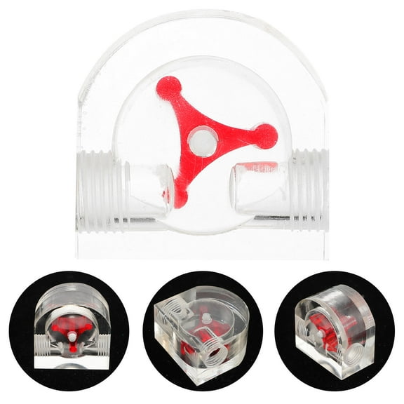 KONTONTY Red Acrylic Water Meter Monitor for Computer Cooling System, 1 Piece and Accurate