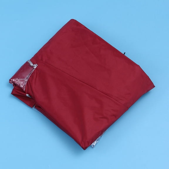 KONTONTY Thicken Waterproof Oxford Fabric Motorcycle Raincoat Poncho Red for Cycling