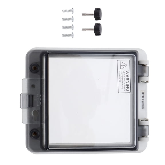 KONTONTY Waterproof Distribution Box with Grey Cover for Protection Durable Sturdy Material