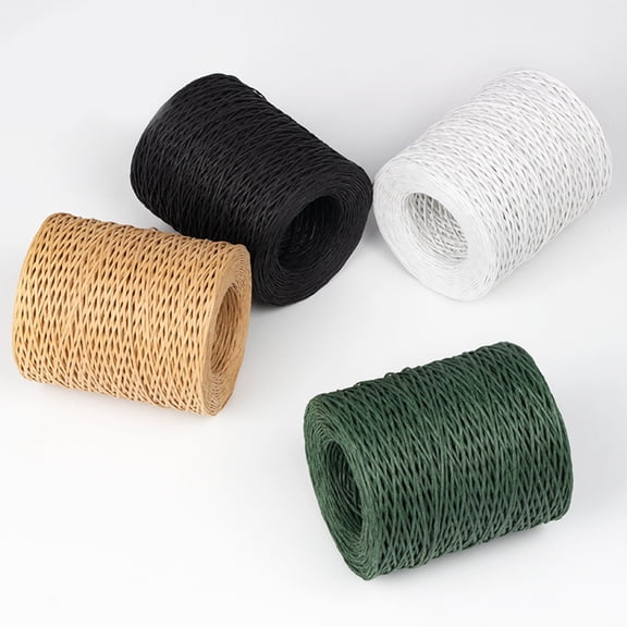 KONTONTY Light Brown Ribbon Rope for Wrapping and Crafting Floral Bouquets