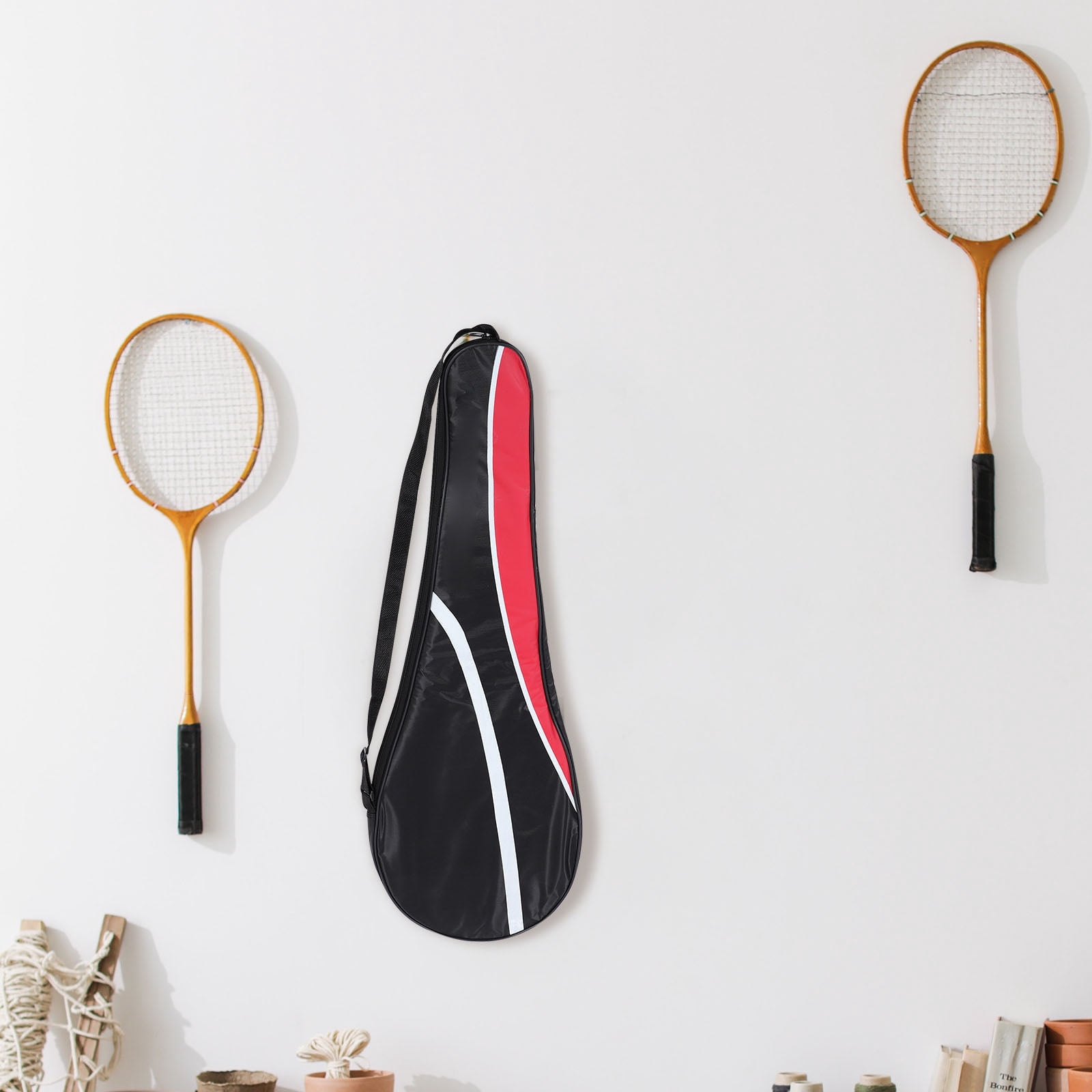 Cloth Racket KONTONTY Badminton Racket Bag with Black Oxford Cloth, Wear-Resistant ...