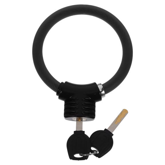 KONTONTY Wear-Resistant Cable Bike Lock with Key for Outdoor Cycling and Motorcycle Security
