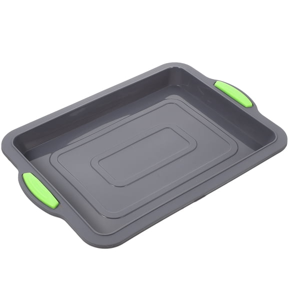 KONTONTY Washable Grey Silicone Bread Mold Heat Resistant Non Stick Kitchen Pan