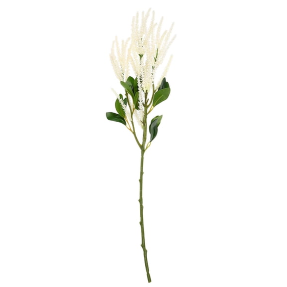KONTONTY White Faux Plant Branch for Wedding Greenery Decoration Elegant Artificial Greenery for Vase Display