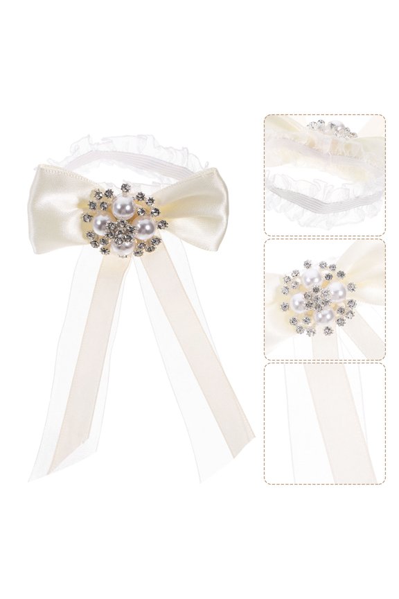 corsage wristlet Corsage Wristlet White 1Pcs Elegant Bow Design for Women