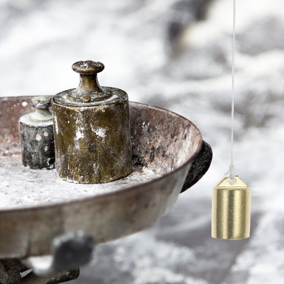 KONTONTY Vintage Mechanical Weight Scale Golden Iron Weights for Food Luggage and Body Measurement