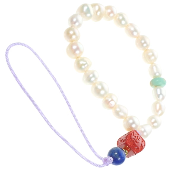 KONTONTY White Phone Charm Strap for Women's Decorative Lanyard Easy Attach for Hanging Activities 2.5