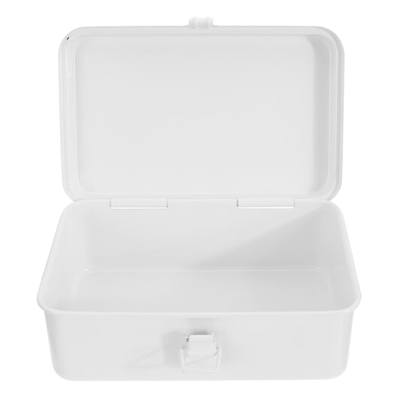 KONTONTY White Steel Multipurpose Storage Box, Organizer for Home, Office, and Kitchen Use