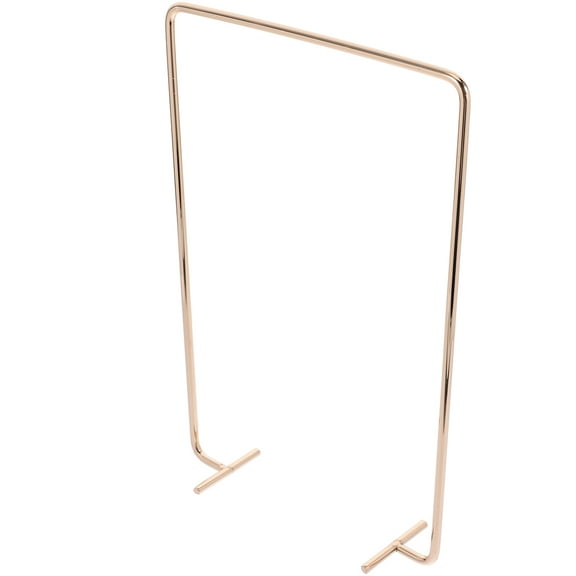 KONTONTY Wooden Display Stand for Calendar, Golden Iron Design, Dressing Table Accessory, 1 Piece