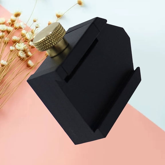 KONTONTY Woodworking Positioning Block in Black Aluminum Alloy for Precise Alignment and Adjustment Tasks