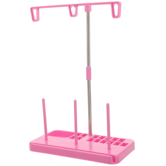 KONTONTY Yarn Holder Stand Plastic Pink 1 Set for Serger Use