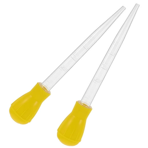 KONTONTY Yellow Meat Injector for Marinade Liquid Material Healthy Cooking Tool for Home Use