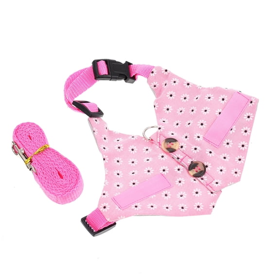 KONTONTY 1Set Easy Put on Small Pet Leash with Bunny Costume for Cute Stylish Pet Decoration