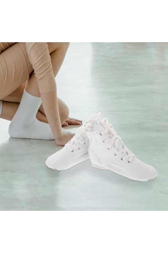 Canvas Ballet Dance Boots for Women, High-top Ankle Support, 1 Pair of Adult Dance Ankle Boots