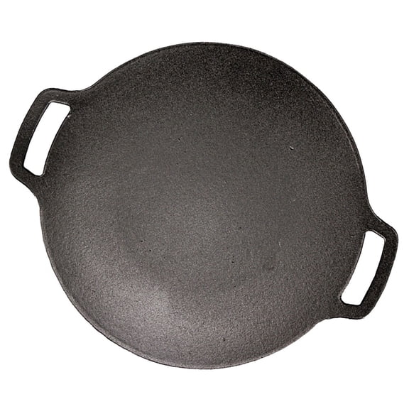 KONTONTY Nonstick Cast Iron Grill Pan for Steaks Vegetables and Pizza Outdoor Barbecue