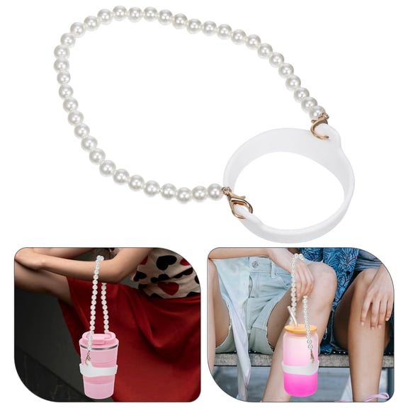 KONTONTY Portable White Water Bottle Holder Strap for Kitchen and Outdoor Use Lightweight Design